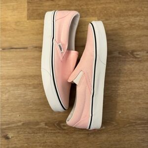 Vans Light Pink Canvas Slip-Ons Size 7